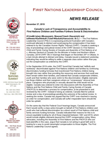 thumbnail of 2019Nov27_FNLC Statement on CHRT Appeal