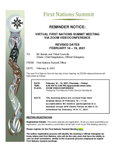 thumbnail of FEBRUARY 2021 VIRTUAL FNS MEETING – REMINDER NOTICE TO FIRST NATIONS