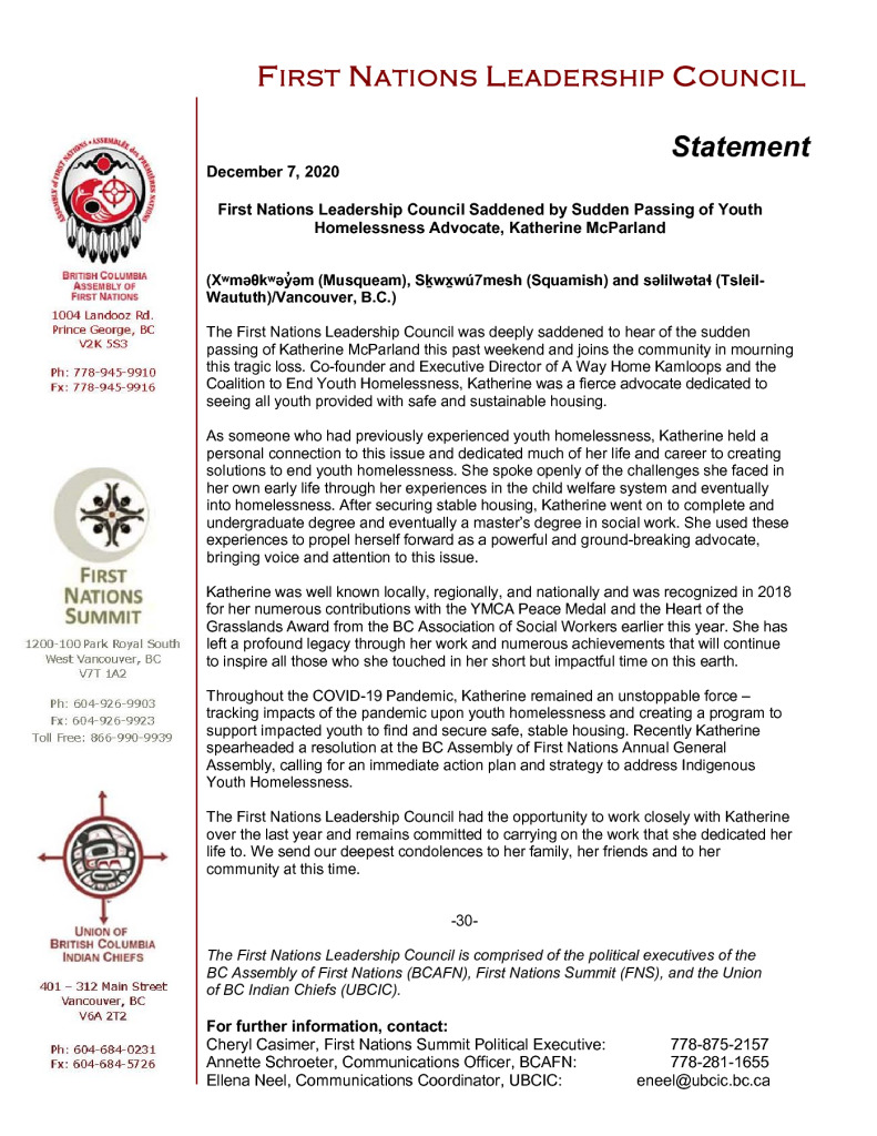 thumbnail of 2020DEC07_FNLC Statement on Passing of K. McParland